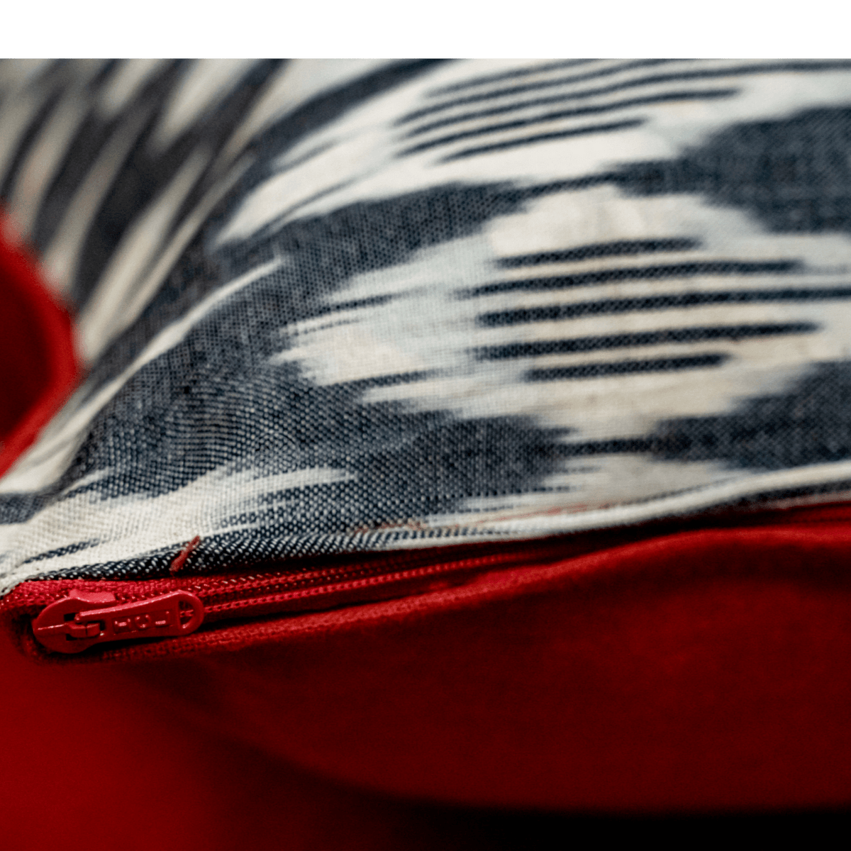 White and Grey Ikat Cushion Cover set