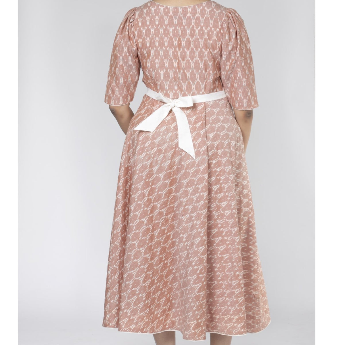 Holiday gown - Peach and White