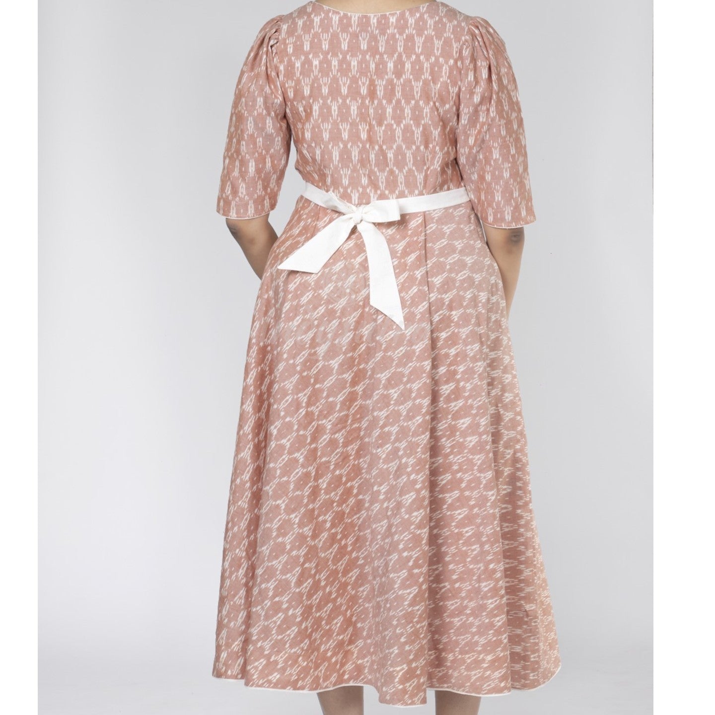 Holiday gown - Peach and White