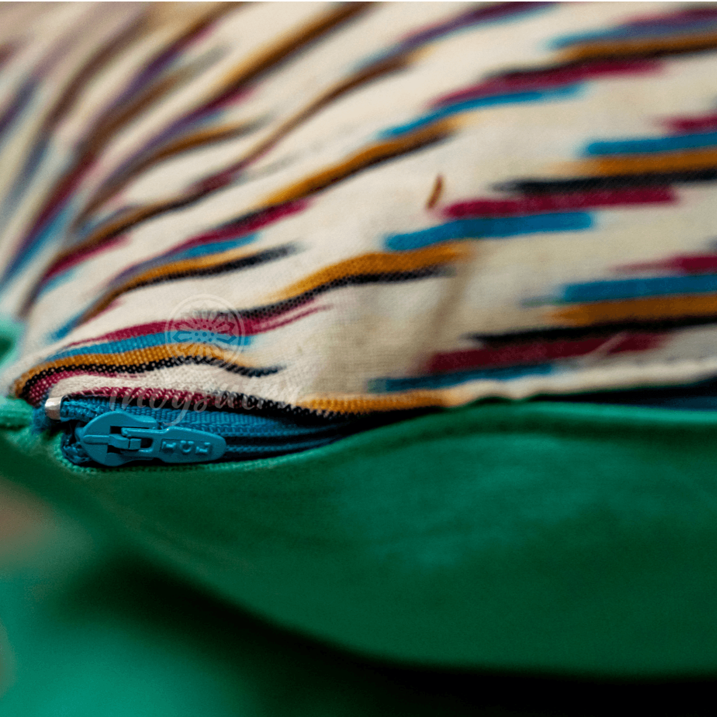 White Ikat Cushion Cover set