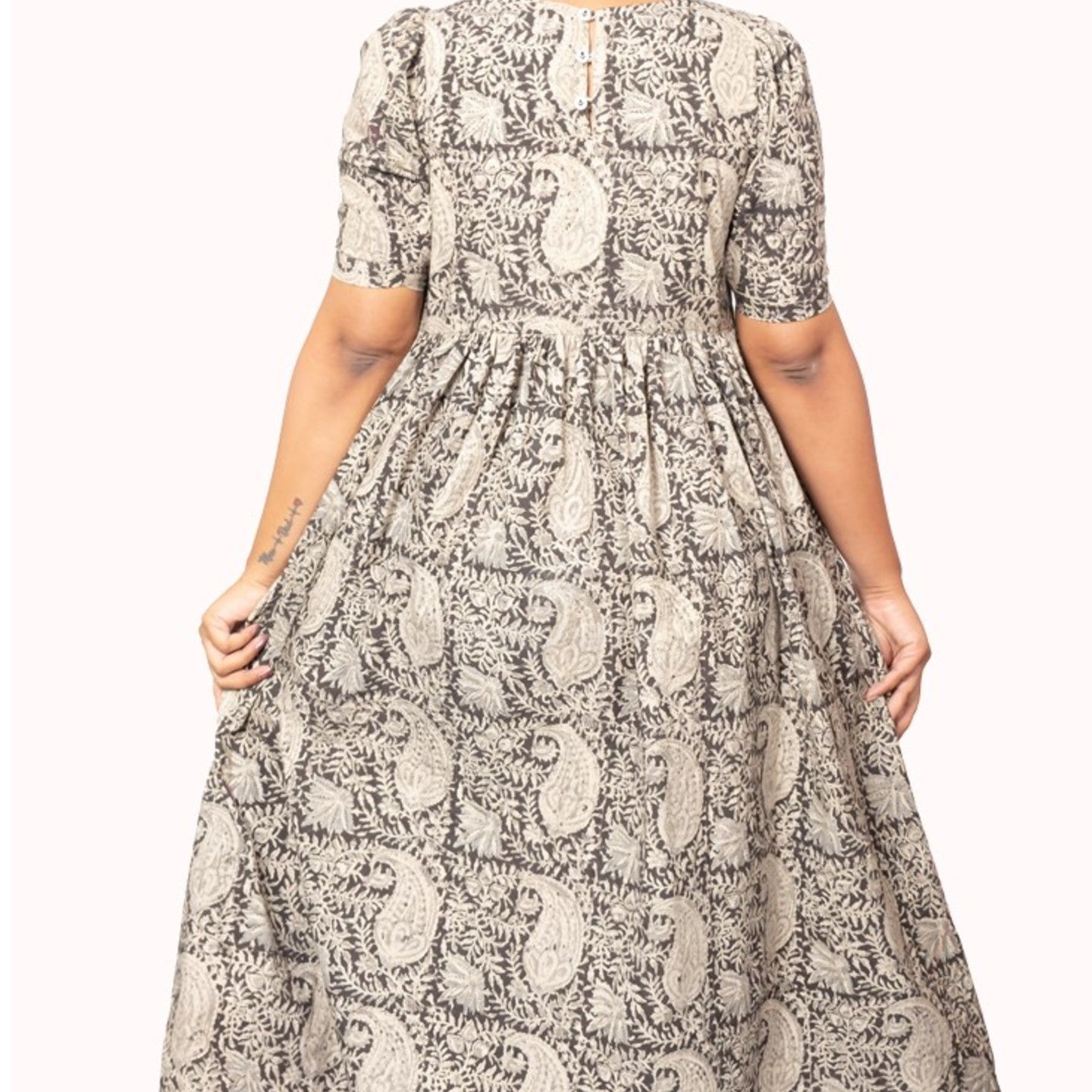 Black Kalamkari Dress - Padmini Dress