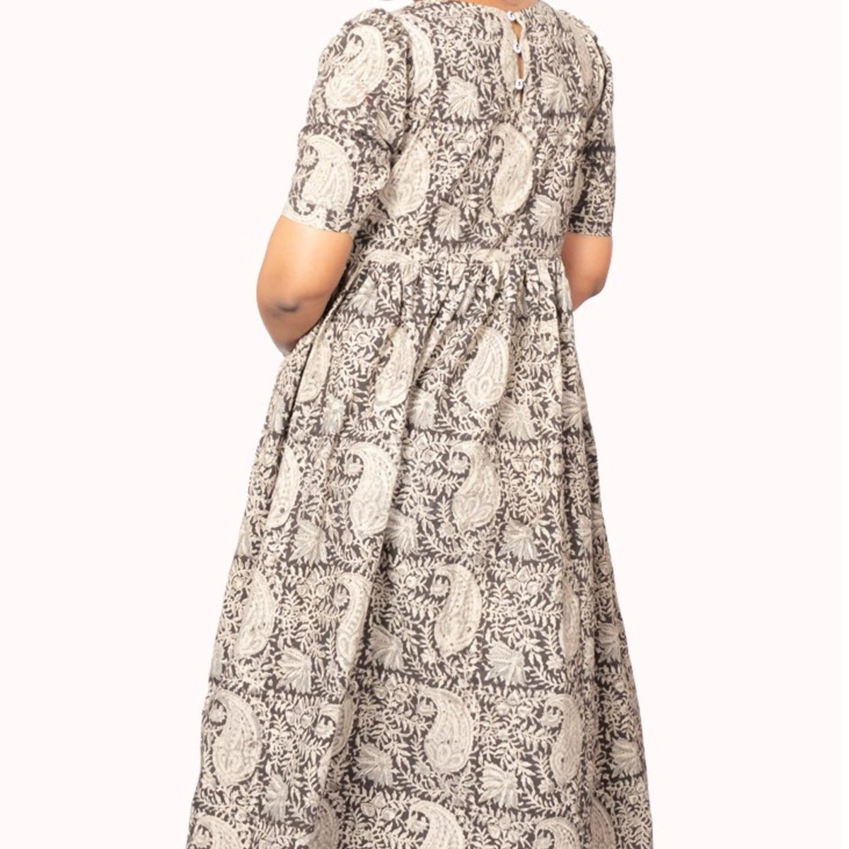 Black Kalamkari Dress - Padmini Dress