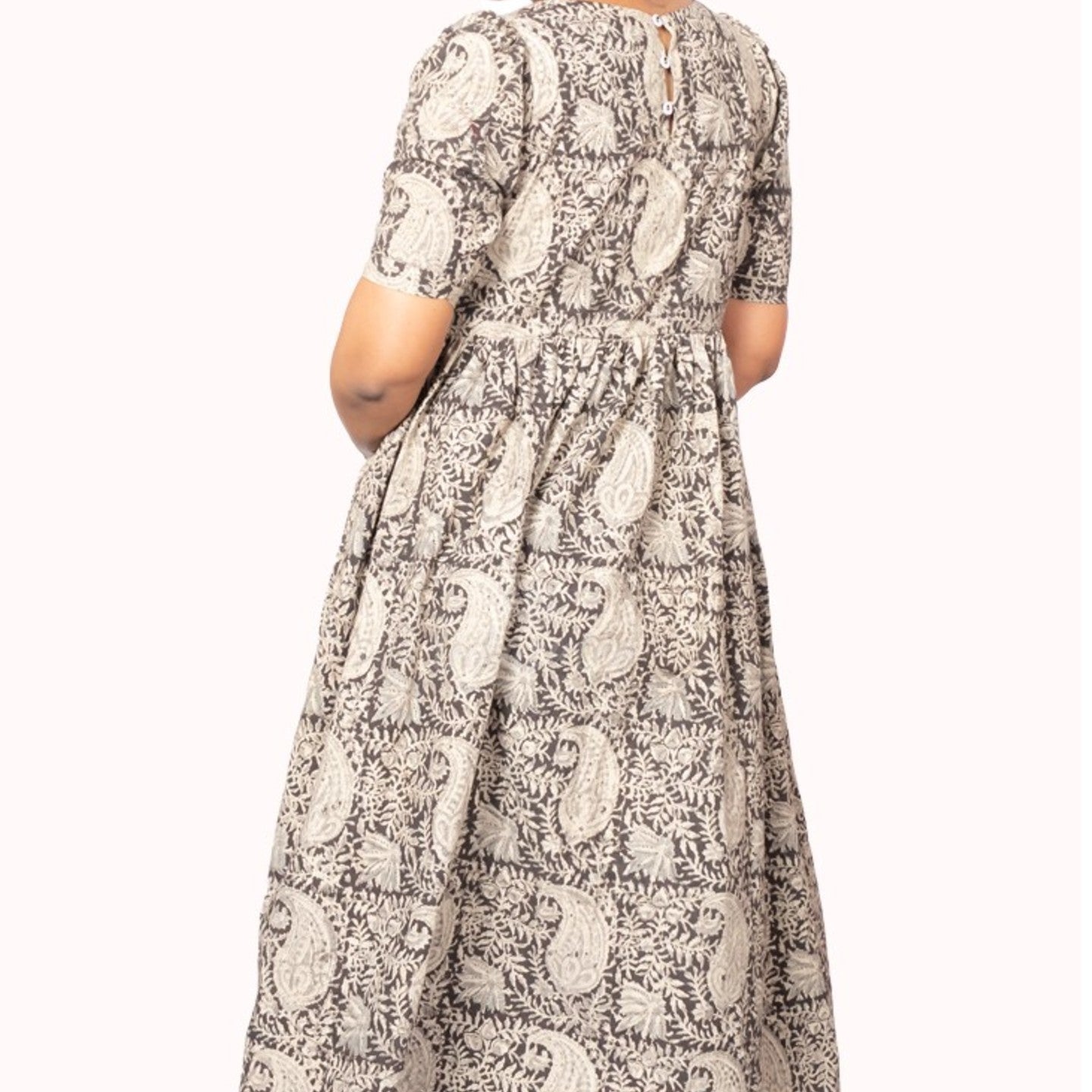 Black Kalamkari Dress - Padmini Dress